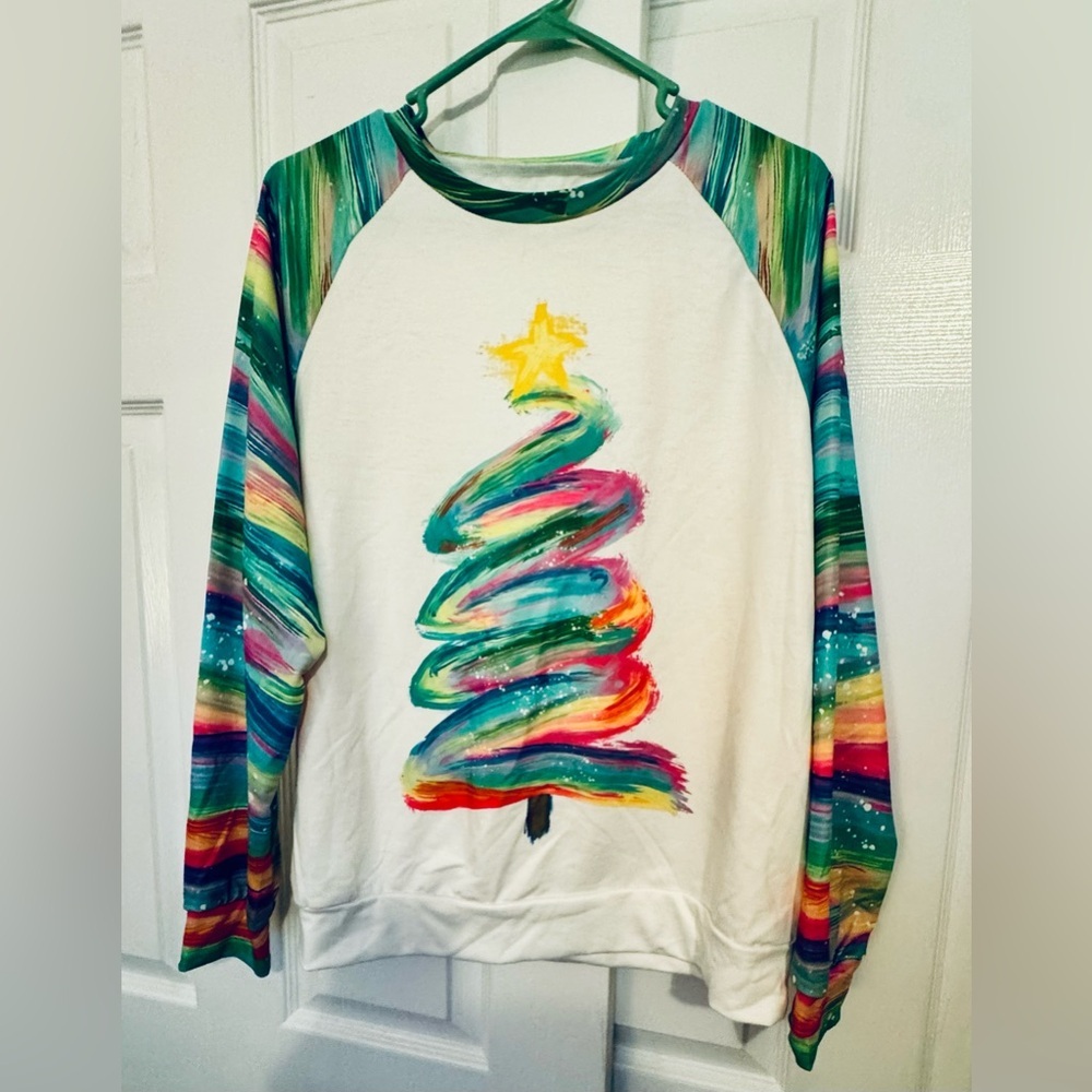 Colorful Christmas Tree Sweatshirt